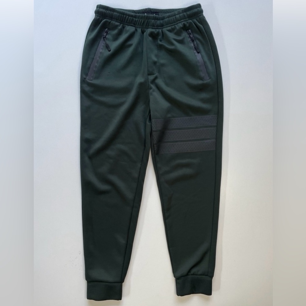 PUBLIC REC Tech Jogger Mens Small Olive Green Black Striped Leg Roger Track Pant